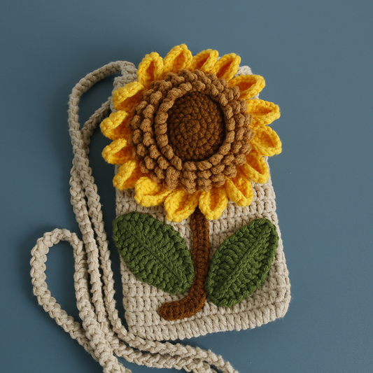 Handcrafted Sunflower Shoulder Bag