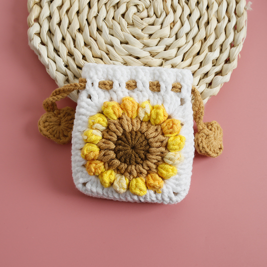 Handcrafted Mini Drawstring Pouch（Headphones Cover、Coin Purse）