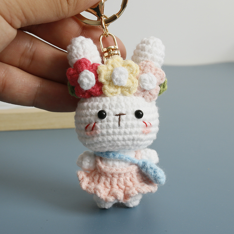 Handcrafted Crochet Flower Bunny