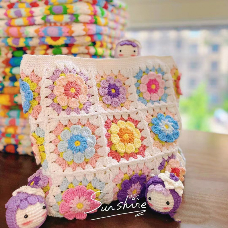 Handcrafted Camellia Shoulder Bag--Unfinished Products（Giveaway Material Pack+Tools+Tutorial）
