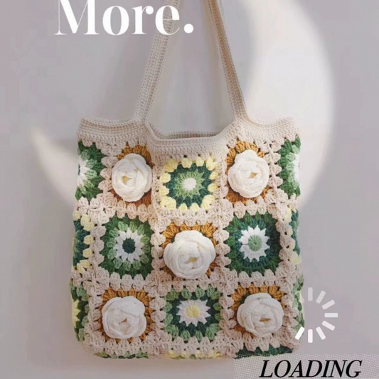 Handcrafted Camellia Shoulder Bag--Unfinished Products（Giveaway Material Pack+Tools+Tutorial）
