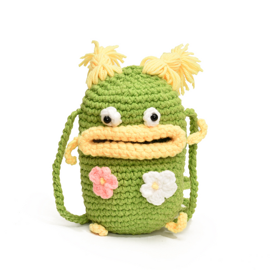 Handcrafted Little Monster Crossbody Bag