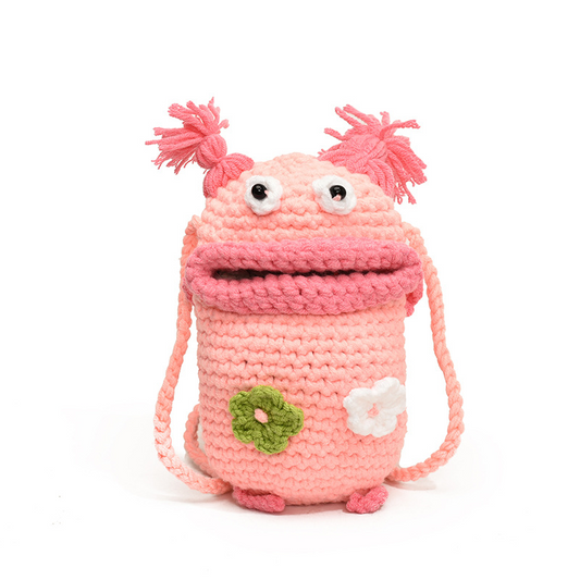 Handcrafted Little Monster Crossbody Bag