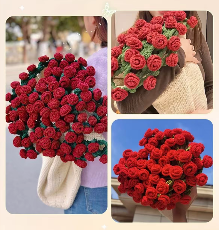 Handcrafted Rose Blanket