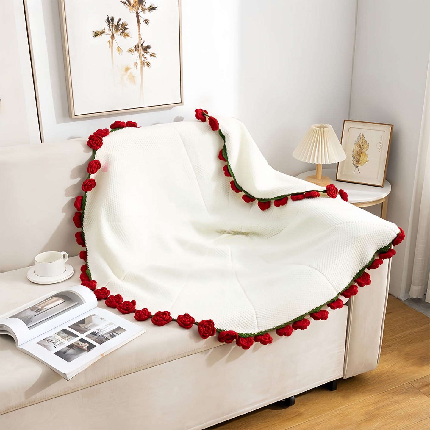 Handcrafted Rose Blanket