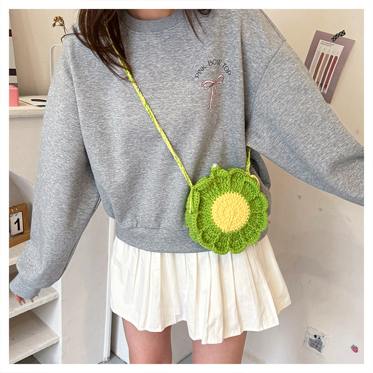 Handcrafted Three-dimensional Flower Shoulder Bag (Parent-Child Bag)